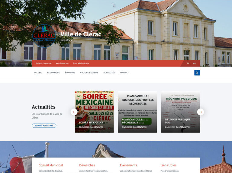 site internet vitrine - Mairie - Institutionnel