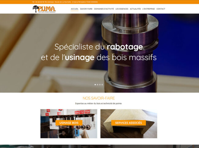 site internet vitrine industriel